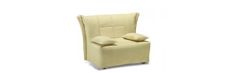 DIVANO-POLTRONA PRONTOLETTO SINGOLO DA 80X190 AVORIO + vari colori