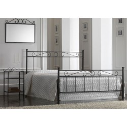 image: LETTO FERRO BATTUTO TEVERE MATRIMONIALE NERO image: LETTO FERRO BATTUTO TEVERE MATRIMONIALE NERO